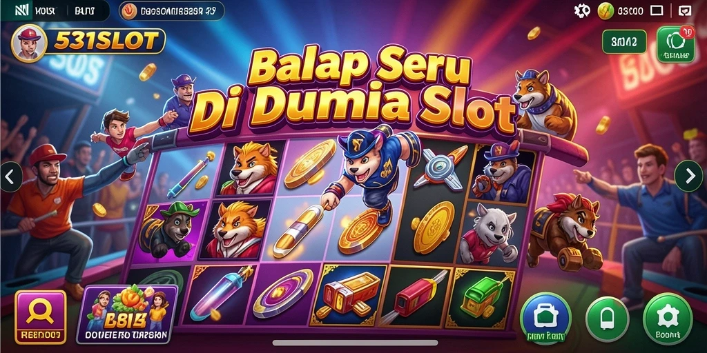 Tangkapan layar gameplay yang menegangkan dari 531SLOT.
