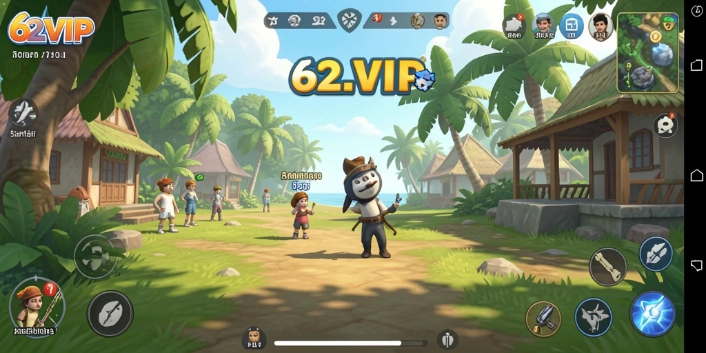 Screenshot dari gameplay 62VIP yang menarik dan santai.