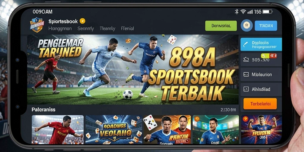 Tampilan gameplay Sportsbook yang menarik dan interaktif.