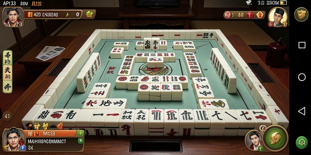 Tampilan gameplay menarik dari game Mahjong API33.