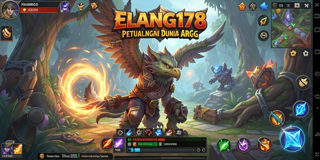 Tampilan menarik dari gameplay ELANG178 yang seru dalam genre ARPG.