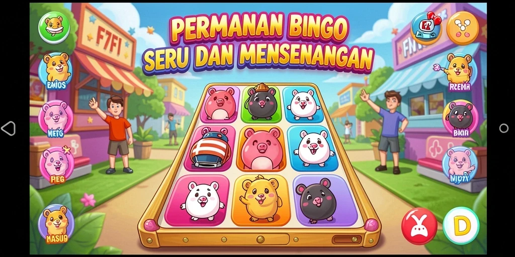 Gameplay seru Bingo di F7F7 dengan interaksi pemain.
