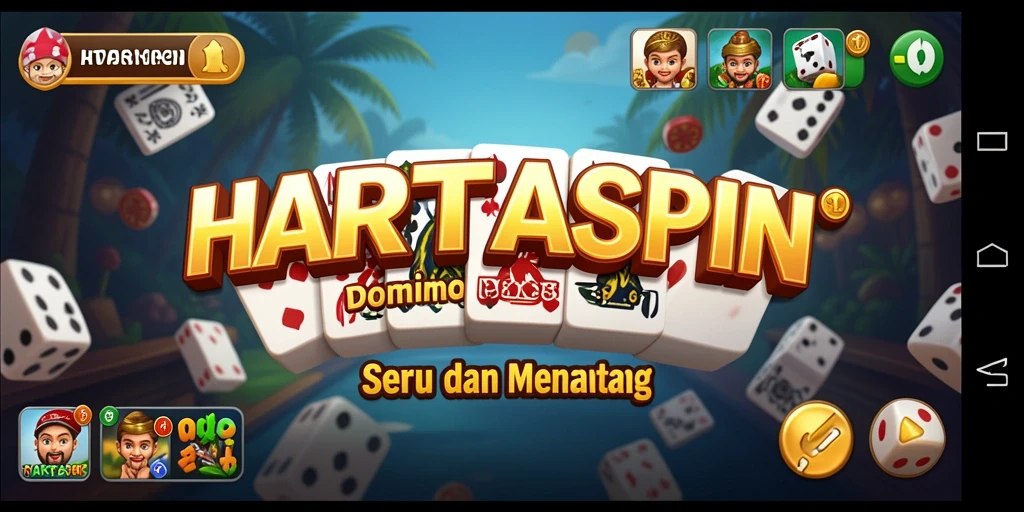 Tampilan gameplay HARTASPIN yang seru dan interaktif.