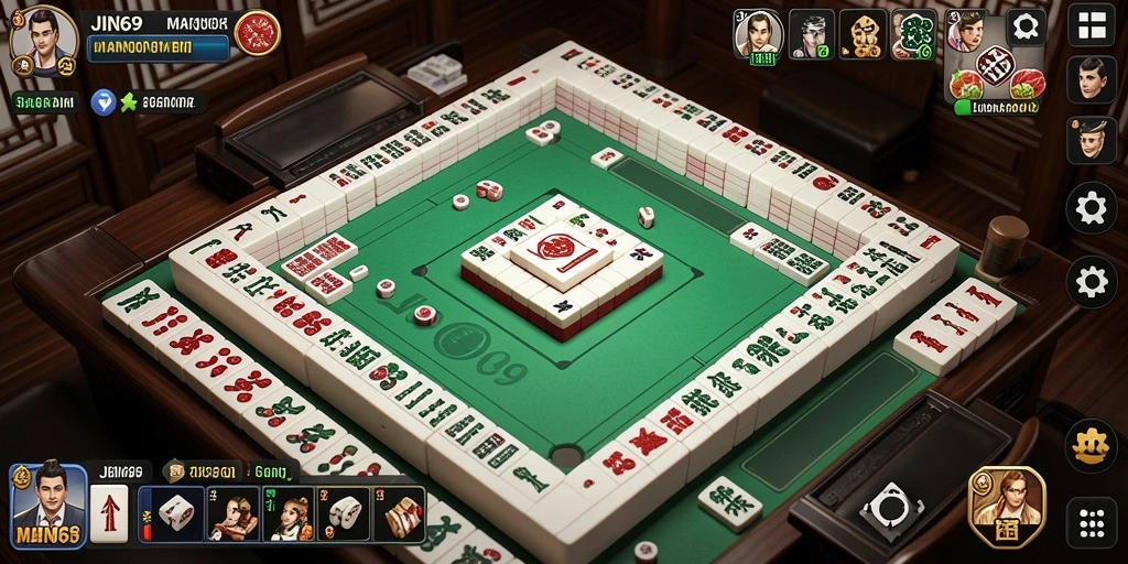Screenshot JIN69 menampilkan gameplay Mahjong yang menarik dan menantang.