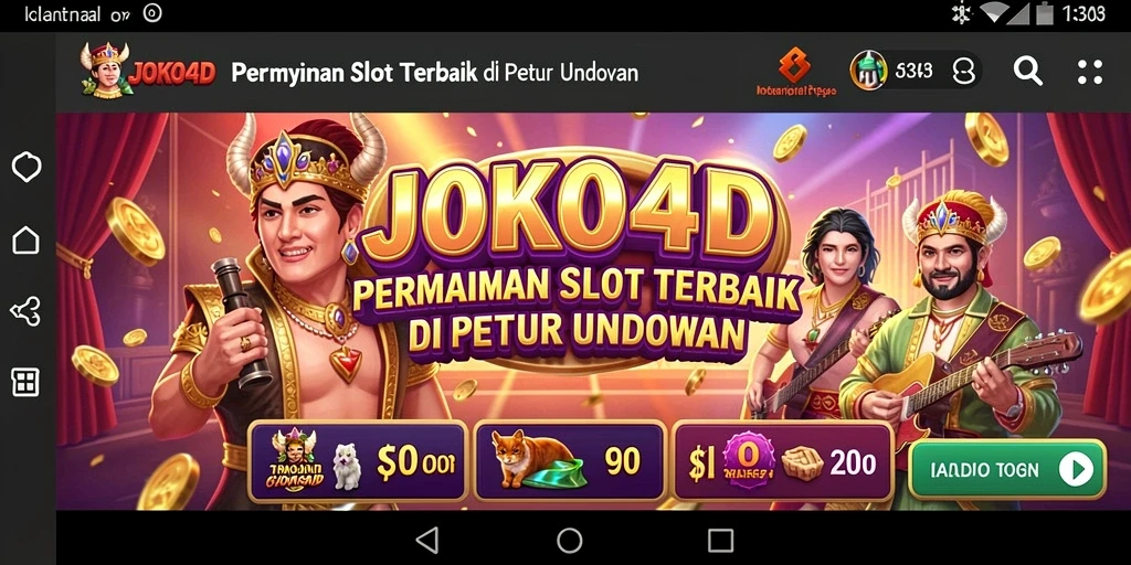 Tampilan menarik dari gameplay JOKO4D yang mengasyikkan.
