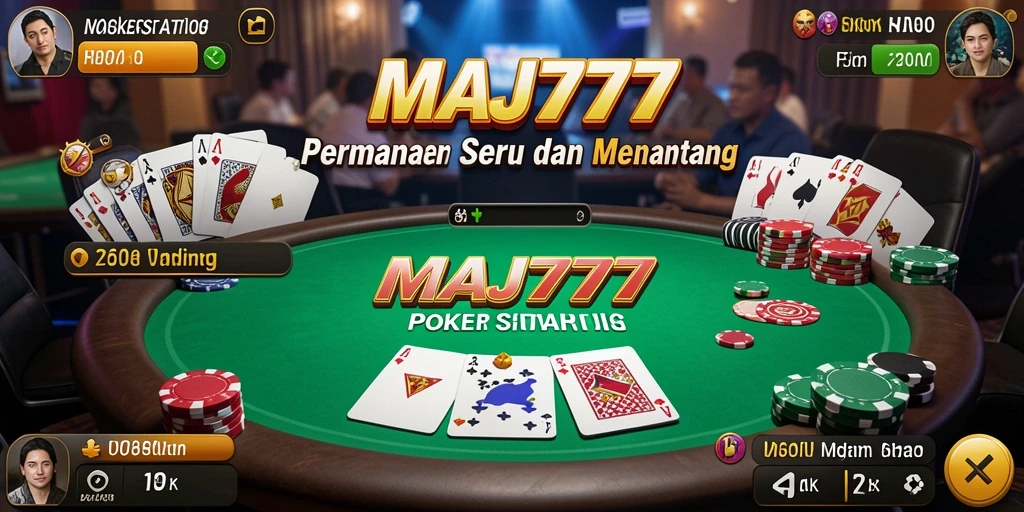 Gameplay seru dan interaktif dalam aplikasi Poker MAJ777.