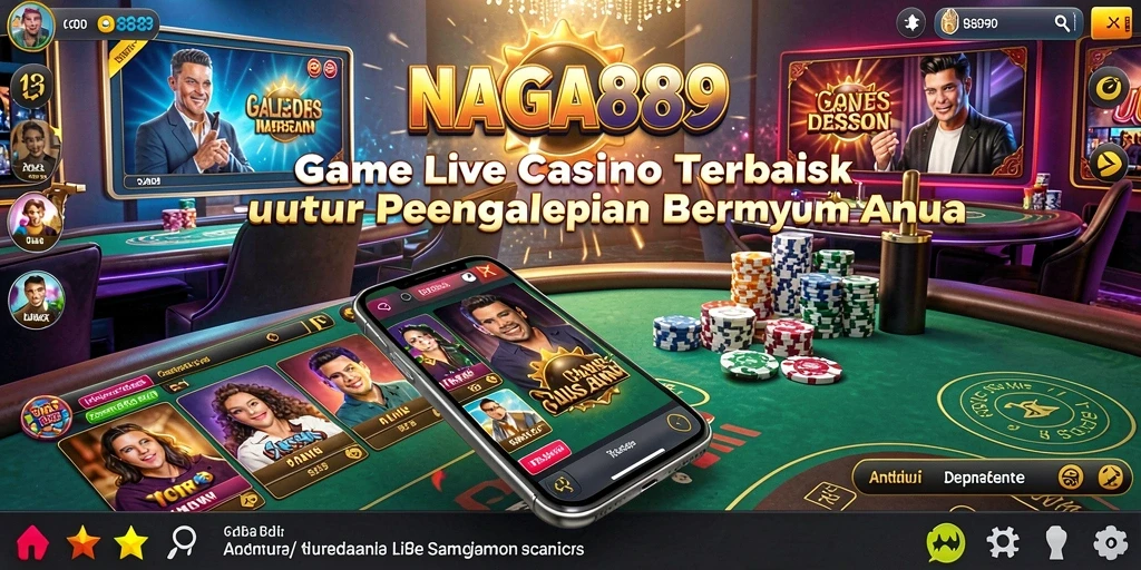 Tampilan gameplay NAGA889 yang memukau dengan dealer langsung.