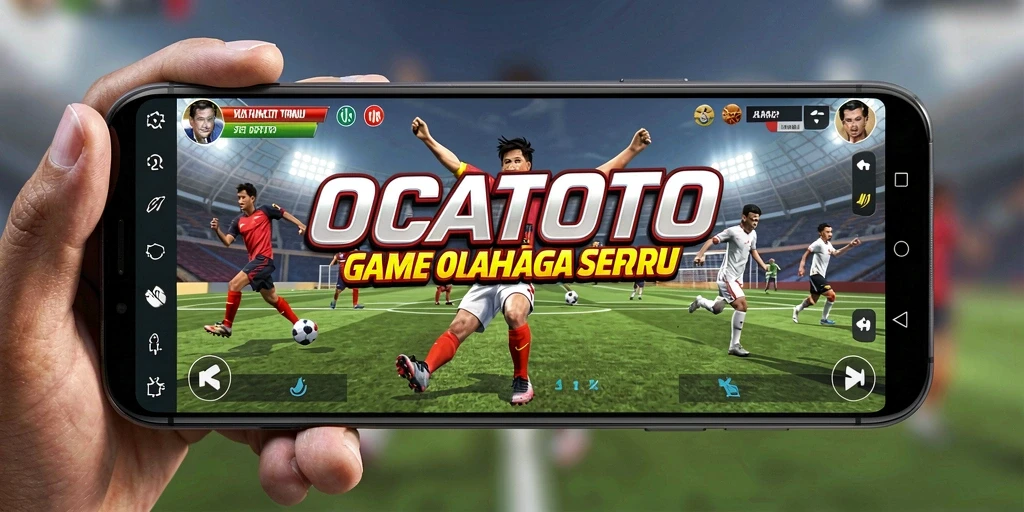 Screenshot OCATOTO menampilkan gameplay seru dengan pemain beraksi di lapangan.