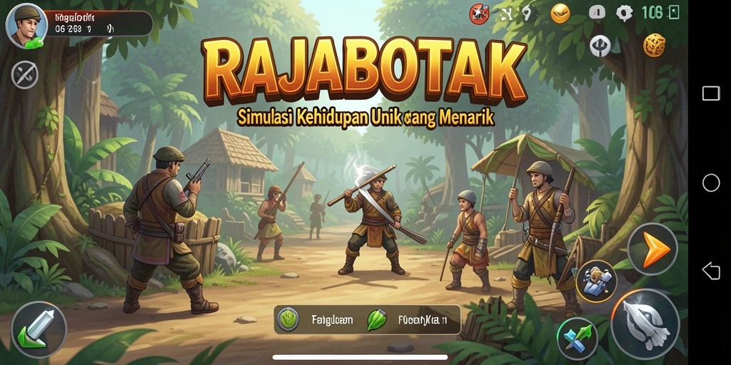 Tampilan gameplay RAJABOTAK yang menarik dan imersif.