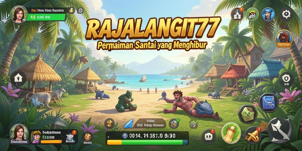 Tampilan gameplay seru dari RAJALANGIT77 yang penuh warna.