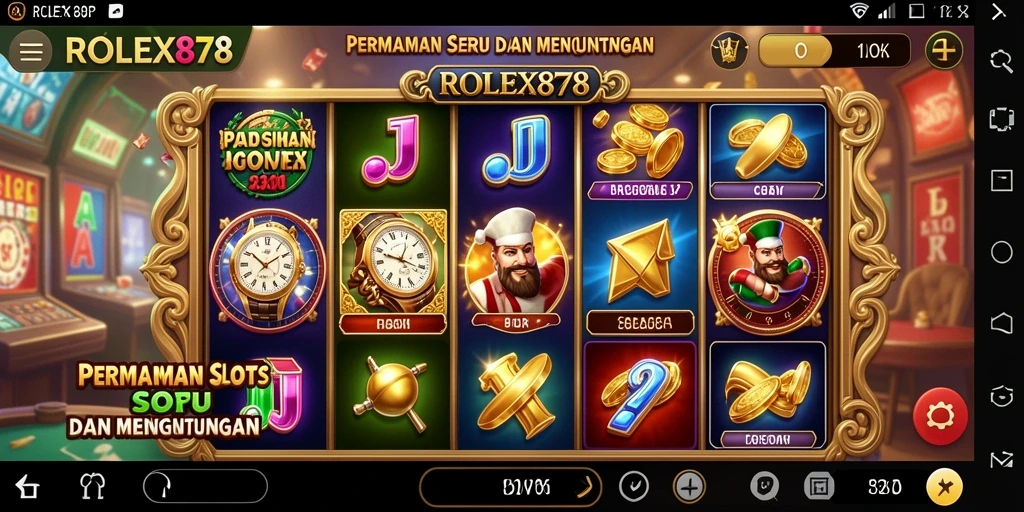 Tampilan gameplay seru dan menegangkan dari ROLEX878 Slot.