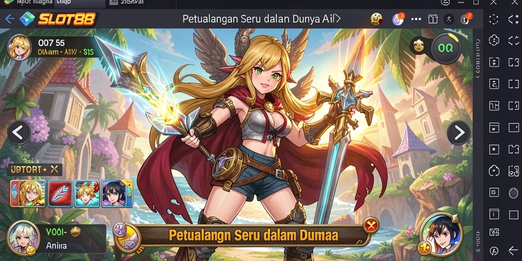 Tampilan screenshot SLOT88 menampilkan karakter Anime yang menakjubkan dan gameplay seru.