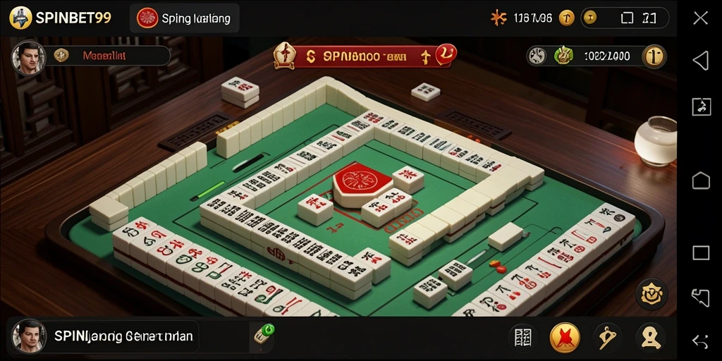 Tampilan gameplay Mahjong SPINBET99 yang seru dan menantang.