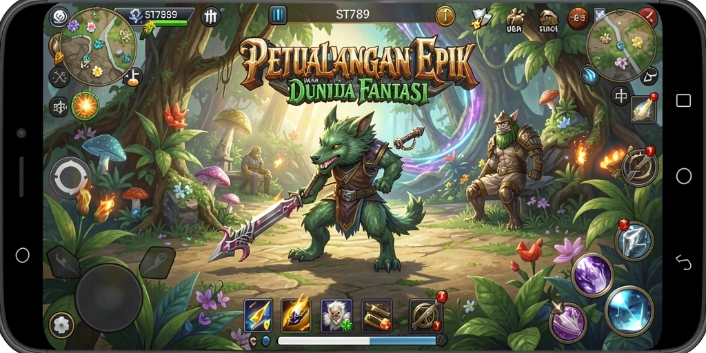 Tampilan screenshot ST789 menampilkan momen mendebarkan dalam petualangan.