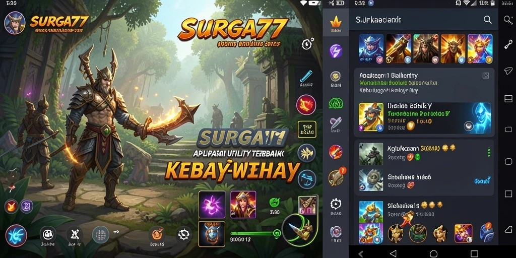 Tampilan interface utama dari aplikasi SURGA77 yang intuitif dan menarik.