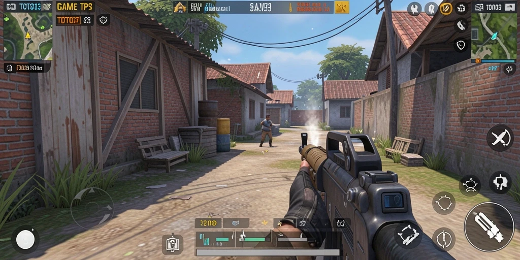 Screenshot utama TOTO313 menampilkan aksi seru dalam pertempuran TPS.