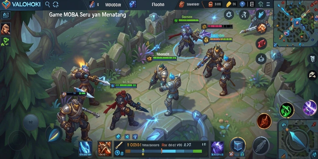 Screenshot yang menampilkan aksi pertempuran yang mendebarkan dalam VALOHOKI.