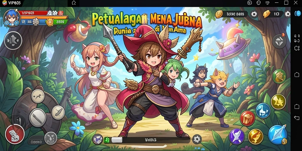 Screenshot utama VIP805 menampilkan momen seru dalam gameplay Anime.