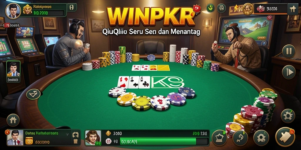 Screenshot gameplay QiuQiu yang mendebarkan di WINPKR.