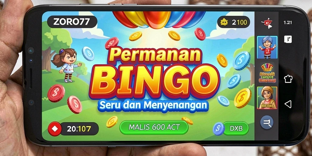 Tampilan gameplay Bingo yang mengasyikkan di ZORO77.